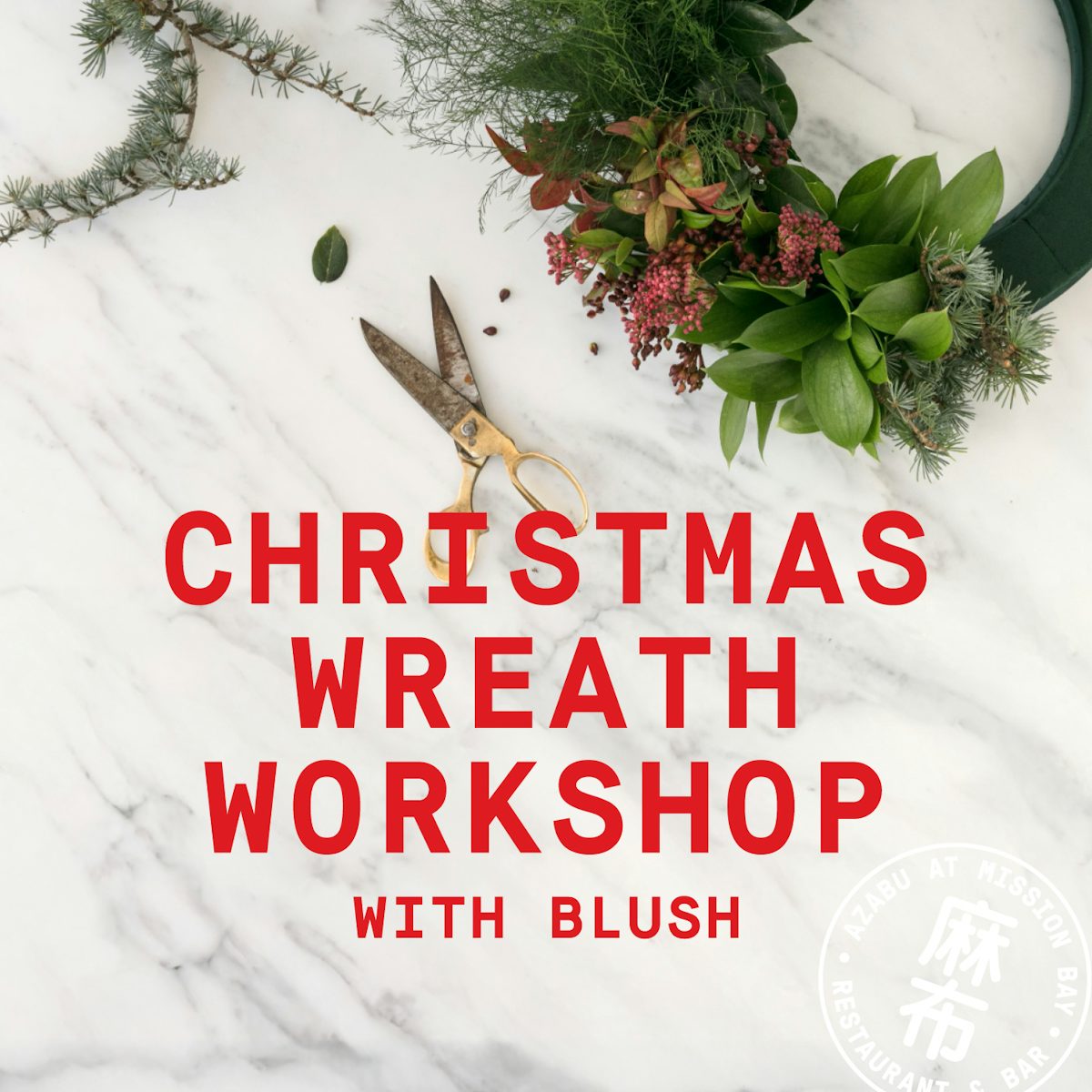 AZABU MB Xmas Wreath social 1080 x 1080