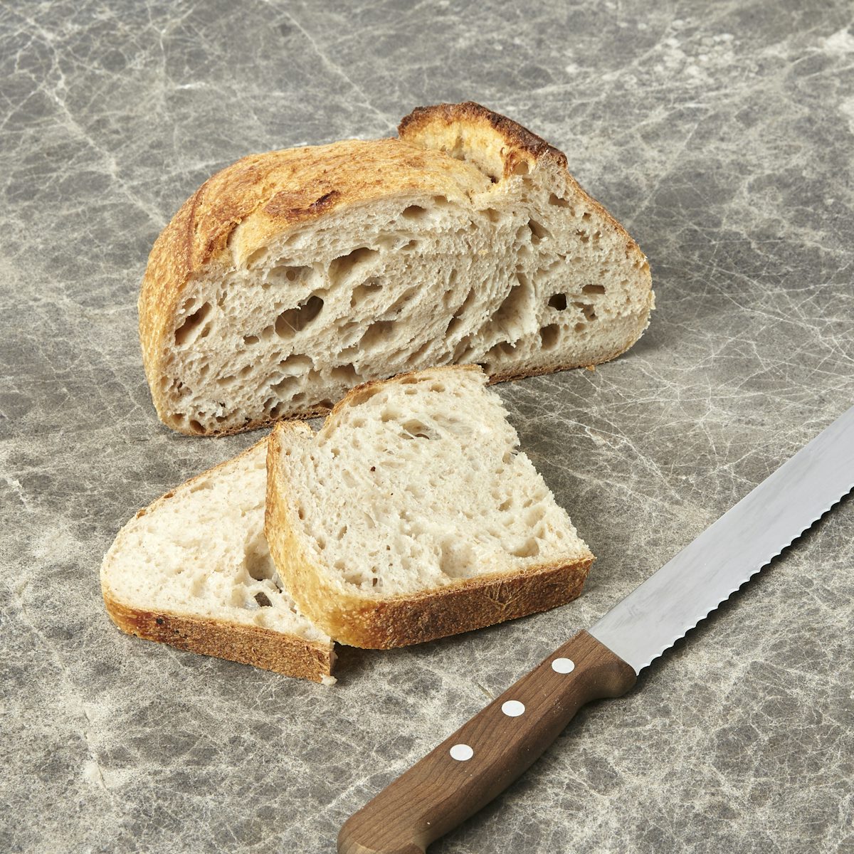 Traditional sourdough cut