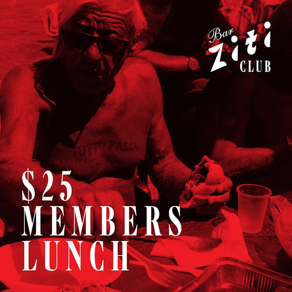 Ziti Ziti Lunch Club whats on tiles